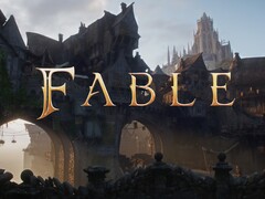Banner do primeiro jogo do Xbox, Fable, mostrado