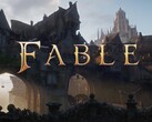 Banner do primeiro jogo do Xbox, Fable, mostrado
