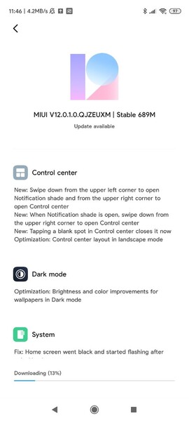 V12.0.1.0.QJZEUXM foi ao ar para o Redmi Note 9 Pro na Europa. (Fonte da imagem: Blog Adimorah)