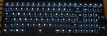 Aero 15 OLED XD - Retroiluminação do teclado