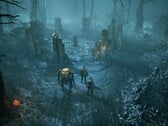 Uma imagem que mostra um ambiente em Miasma Chronicles, atualmente com 70% de desconto no Steam.