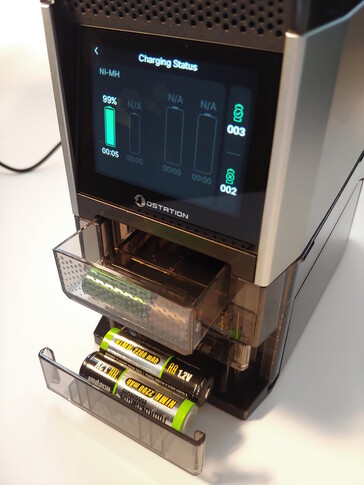 As células processadas são classificadas em três compartimentos. (Fonte da imagem: Notebookcheck)