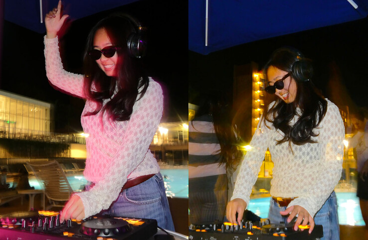 Studio Max 1 usado durante a mixagem sem fio. (Fonte da imagem: Notebookcheck)