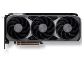 Renderização artística da AMD Radeon RX 9070 XT (Fonte da imagem: AMD)