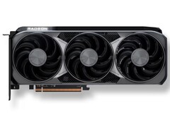 Renderização artística da AMD Radeon RX 9070 XT (Fonte da imagem: AMD)