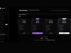 Uma captura de tela do malware da WeedHack como um painel de serviço com informações sobre preços