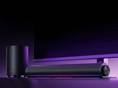 Uma imagem do Xiaomi Desktop Speaker Pro Set com iluminação RGB.