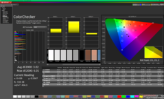 ColorChecker antes da calibração (P3)