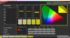 Saturação CalMAN (Target Color Space P3)