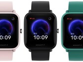 O Huami Amazfit Pop vem em rosa, preto e turquesa. (Fonte da imagem: Huami - editado)