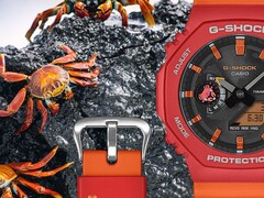 Os relógios da colaboração Galápagos x G-Shock da Casio (GA-B2100DF-4A na foto) estão chegando ao Reino Unido. (Fonte da imagem: Casio)