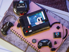 O conjunto Lego Sega Genesis da foto