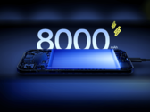 O OnePlus Turbo 6X Pro tem uma bateria de 8.000mAh.