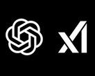 Logotipos oficiais da OpenAI e da xAI (Fonte da imagem: xAI e OpenAI; editado)