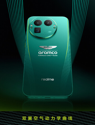 O Realme GT 8 Pro Aston Martin F1 Edition (Fonte da imagem: Realme)