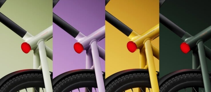 As bicicletas eletrônicas VanMoof S4 e X4 estão disponíveis em quatro cores. (Fonte da imagem: VanMoof)