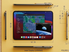 O painel dobrável do iPhone, sem vincos, deve chegar ao iPad.