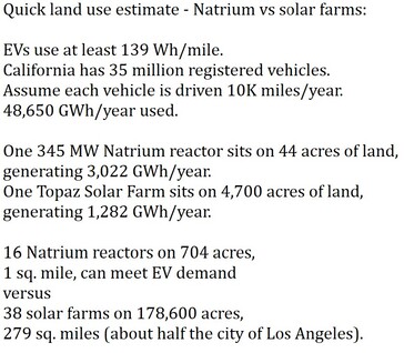 As usinas nucleares geram muito mais energia por acre do que os parques solares ou eólicos, reduzindo o impacto ambiental sobre a paisagem e a vida selvagem. (Fonte: NBC)