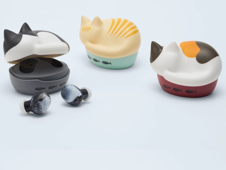 As novas cores adicionadas à linha de fones de ouvido Neko HP-C28BT são Hachiware, Chatora e Mike (da esquerda para a direita). (Fonte da imagem: Radius)
