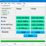 Benchmark de SSDs AS