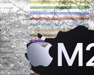 O Apple M2 SoC causou uma impressão inicial impressionante no gráfico de uma única linha da área de trabalho do PassMark. (Fonte da imagem: Apple, PassMark, Unsplash - editado)