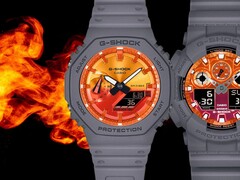 Os relógios Casio G-Shock Flame Inside foram revelados no Japão. (Fonte da imagem: Casio)
