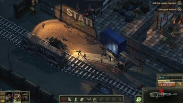 Na imagem: uma captura de tela do jogo Dustwind: Resistance.