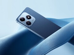 O Realme C63 se inspira no iPhone 15 Pro em seu design traseiro. (Fonte da imagem: Realme)