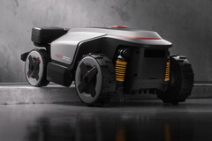 O RockMow Z1 da Roborock (na foto) é o novo cortador de grama robótico topo de linha. (Fonte da imagem: Roborock)