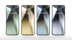 Graças ao UTG mais espesso na tela, o Samsung Galaxy Z Flip6 é considerado mais robusto e menos propenso a dobras. O Galaxy Z Fold6 pode ser encontrado no Geekbench. (Imagem: Technizo Concept)