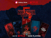 O tema e os papéis de parede de Stranger Things são exclusivos para smartphones Samsung Galaxy. (Fonte da imagem: Samsung)
