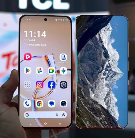 A TCL está anunciando o novo P80 Ultra com molduras extremamente finas que não têm nada a ver com a realidade.