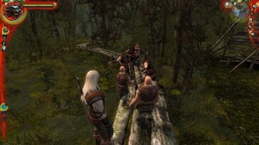 Na imagem: uma captura de tela da jogabilidade de The Witcher: Enhanced Edition Director's Cut.