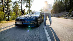 O teste de verão do Model S mostra que ele é o campeão da eficiência (imagem: Motor.no)