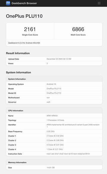 (Fonte da imagem: Geekbench)