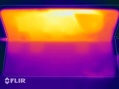 Teste de estresse de temperatura da superfície (traseira com tampa)