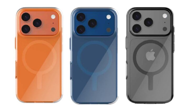 O Apple iPhone 17 Pro estará disponível em laranja, azul escuro e cinza escuro, entre outras cores. (Fonte da imagem: @MysteryLupin)