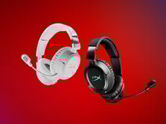 O HyperX Cloud Flight 2 está disponível em duas cores. Na foto: uma imagem promocional do headset para jogos. (Fonte da imagem: HP)
