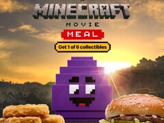 O McDonald's dará um dos seis itens colecionáveis digitais do Minecraft na compra de uma Refeição Minecraft Movie. (Fonte da imagem: McDonald's)