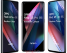 A primeira apresentação dos três smartphones da série Oppo Find X3. (Imagem: Oppo/Evan Blass)