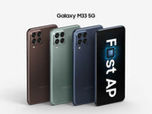 Os sites Galaxy M23 5G e Galaxy M33 5G têm ambos grandes displays. (Fonte da imagem: Samsung)