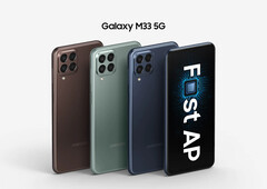 Os sites Galaxy M23 5G e Galaxy M33 5G têm ambos grandes displays. (Fonte da imagem: Samsung)