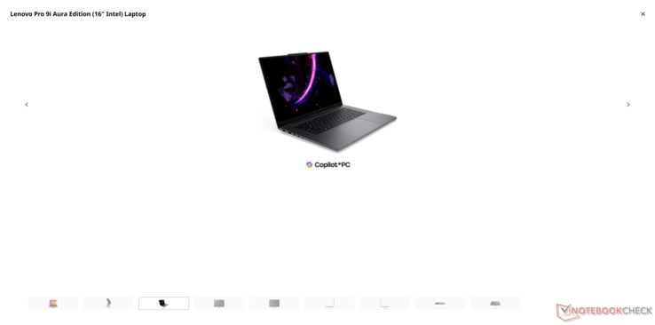 Quando comparadas às da Dell, as imagens dos produtos Lenovo no modo de tela cheia são tão granuladas e de baixa resolução que pode ser difícil para os compradores verem o que estão comprando