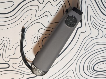 Parte traseira do Sermoon S1 com botão de início e botões de ajuste de luz + brilho