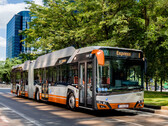 O Solaris Urbino com armazenamento da Toshiba já foi o Bus of the Year em 2017. (Imagem: Toshiba)