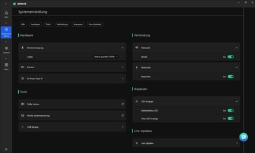 Configurações do GiMATE
