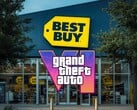 Loja Best Buy exibida com o logotipo do GTA 6