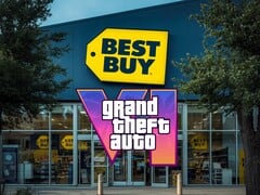Loja Best Buy exibida com o logotipo do GTA 6
