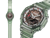 O relógio da coleção colaborativa Casio G-Shock x Coca-Cola GA2100CC-3A, na foto.