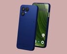 O Fairphone 6 Plus na cor azul cobalto.